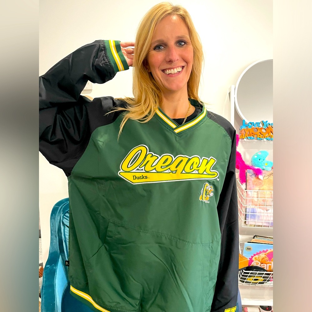**XL Waterproof Oregon Ducks Windbreaker Jacket**
